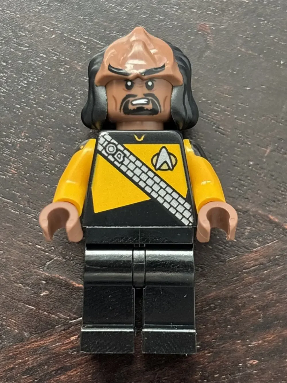 Lego Star Trek Lieutenant Worf Minifigure #trek008 Set #10356 USS Enterprise NCC